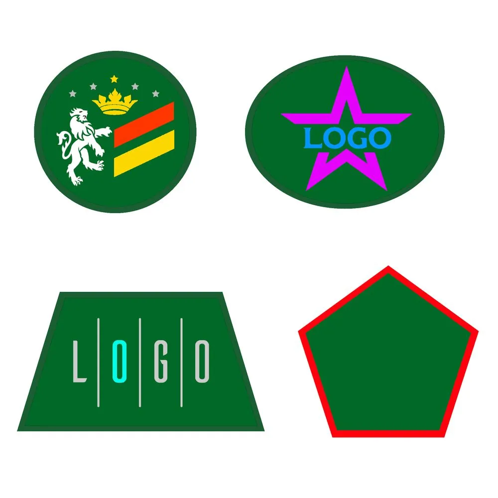 Шеврон из габардина Gabo L, зеленый заказать онлайн с вашим дизайном на заказ в Москве и области