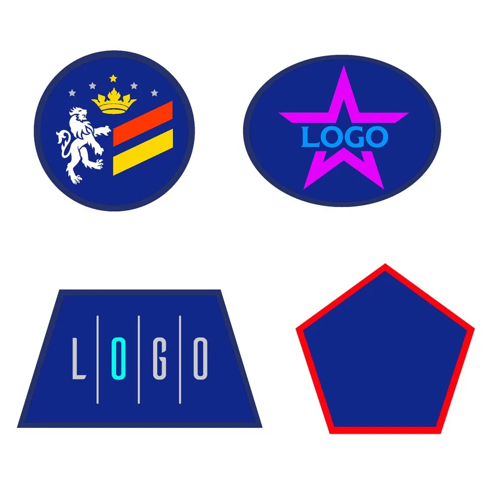 Шеврон из габардина Gabo L, синий заказать онлайн с вашим дизайном на заказ в Москве и области