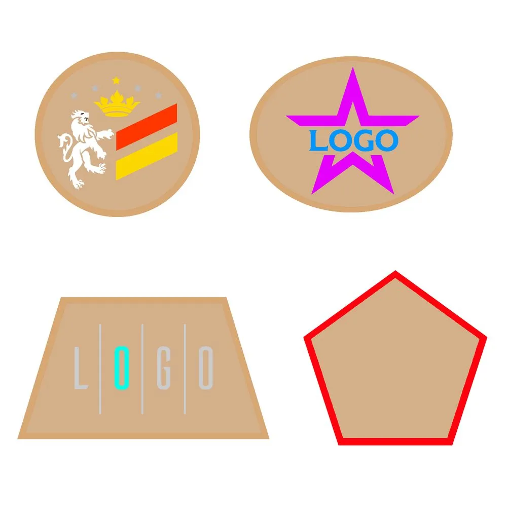 Шеврон из габардина Gabo L, бежевый заказать онлайн с вашим дизайном на заказ в Москве и области