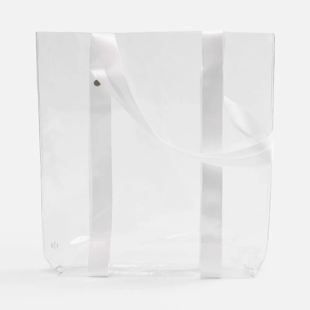 Шопер Clear Fest, ver.2, прозрачный с белыми ручками заказать онлайн с вашим дизайном на заказ в Москве и области