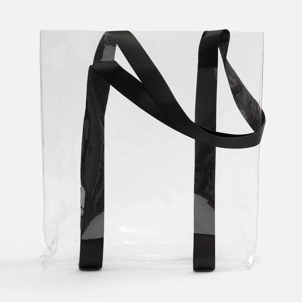 Шопер Clear Fest, ver.2, прозрачный с черными ручками заказать онлайн с вашим дизайном на заказ в Москве и области