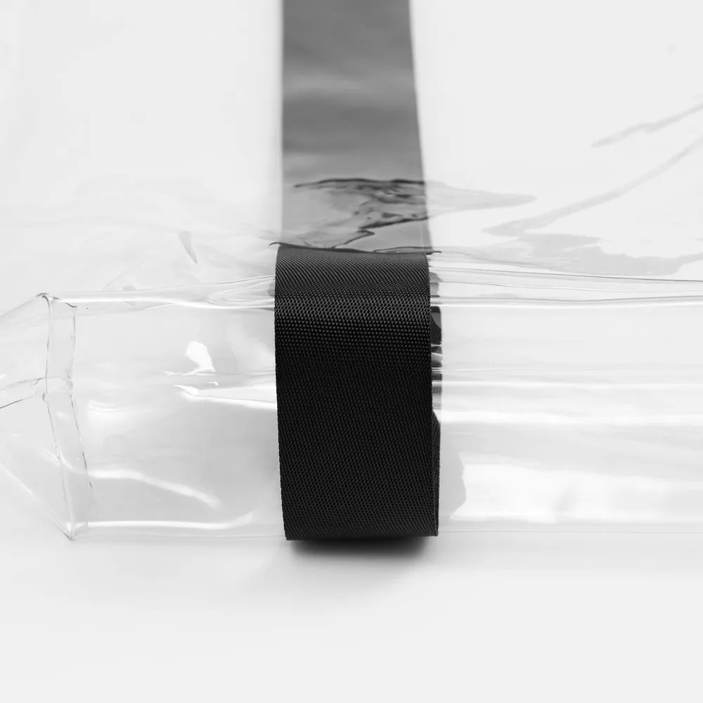 Шопер Clear Fest, ver.2, прозрачный с черными ручками заказать онлайн с вашим дизайном на заказ в Москве и области