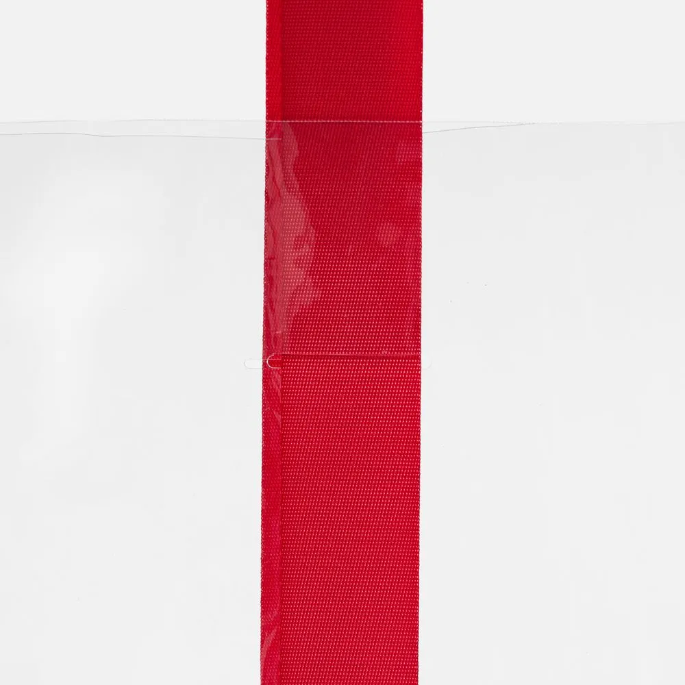 Шопер Clear Fest, ver.2, прозрачный с красными ручками заказать онлайн с вашим дизайном на заказ в Москве и области