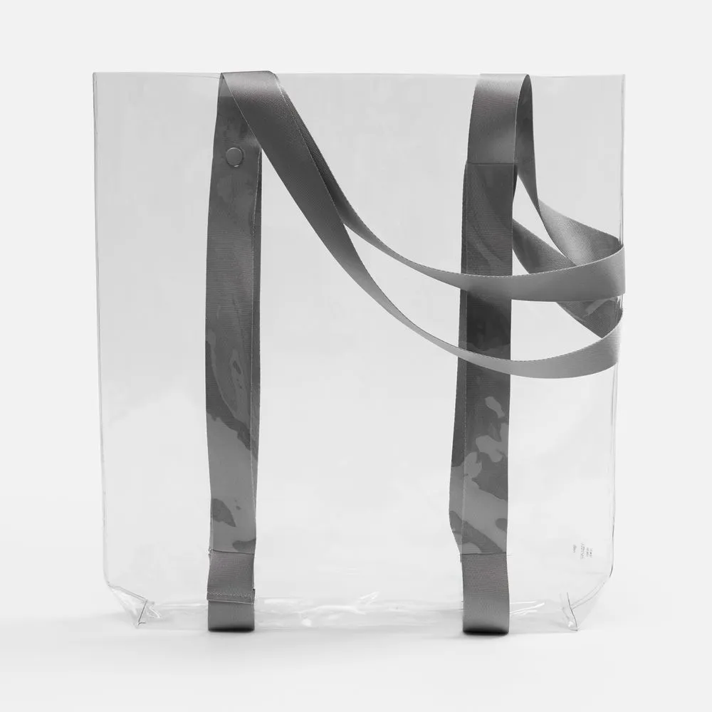 Шопер Clear Fest, ver.2, прозрачный с серыми ручками заказать онлайн с вашим дизайном на заказ в Москве и области