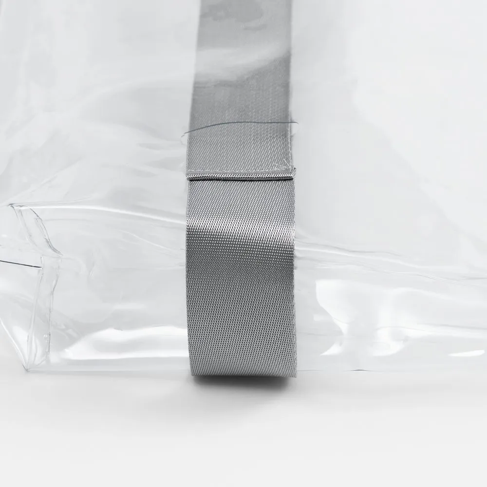 Шопер Clear Fest, ver.2, прозрачный с серыми ручками заказать онлайн с вашим дизайном на заказ в Москве и области