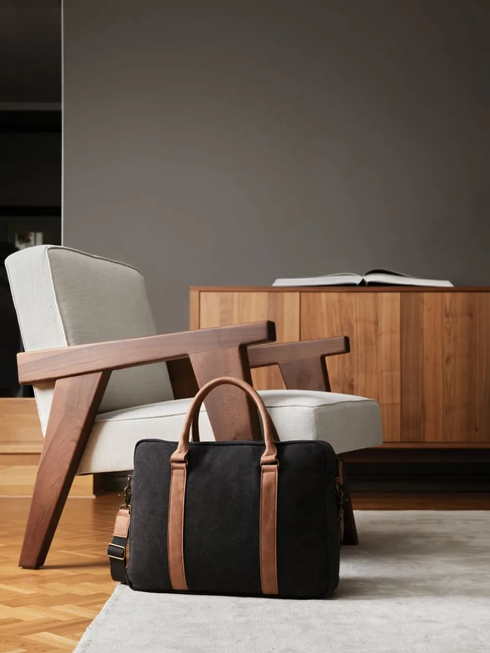 Сумка для ноутбука Bosler, черная заказать онлайн с вашим дизайном на заказ в Москве и области