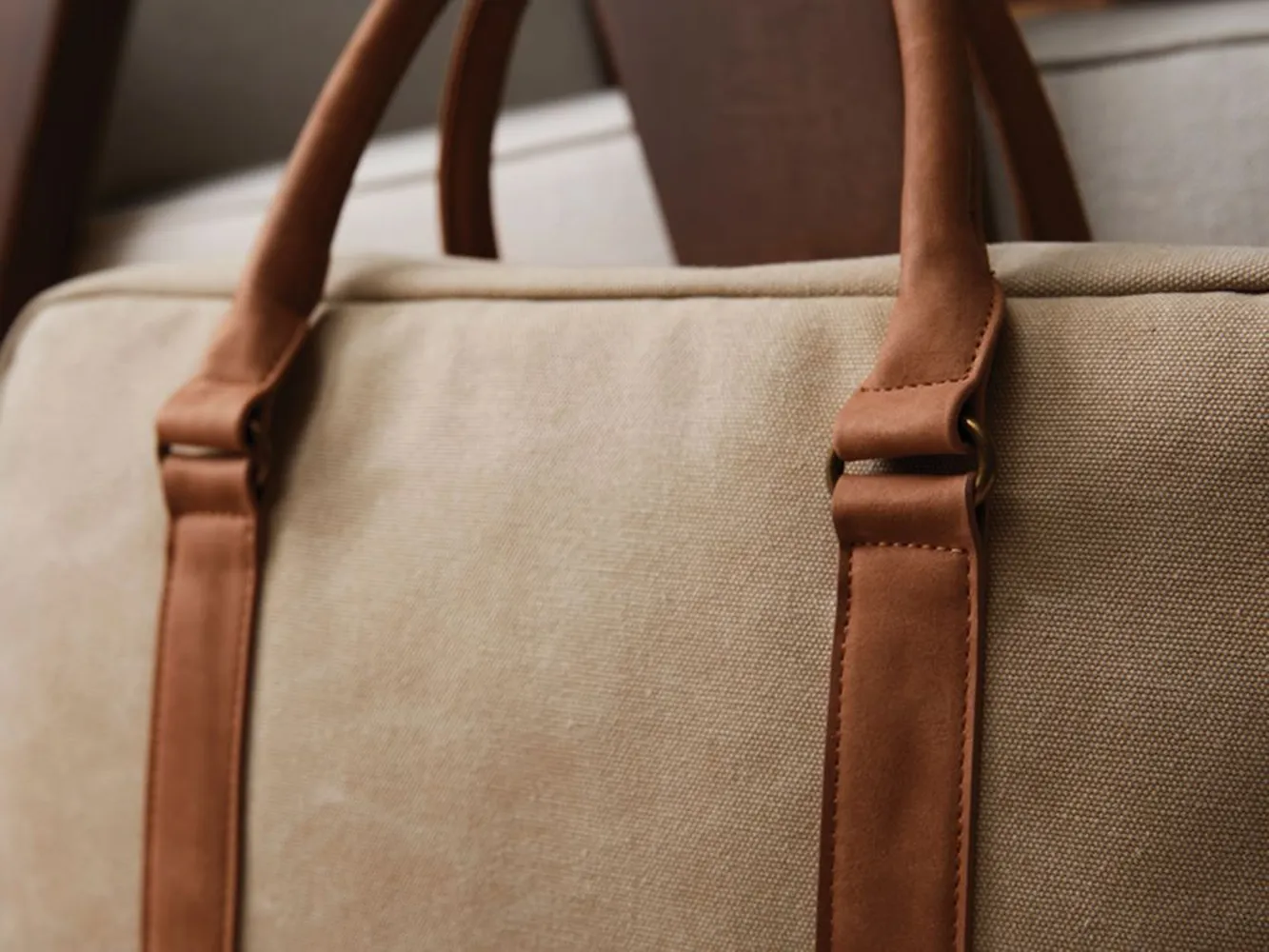 Сумка для ноутбука Bosler, бежевая заказать онлайн с вашим дизайном на заказ в Москве и области