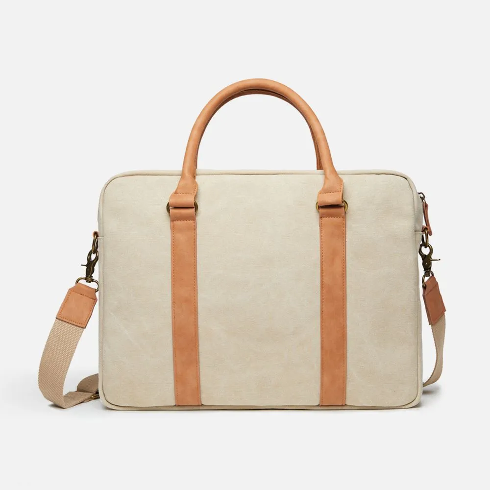 Сумка для ноутбука Bosler, бежевая заказать онлайн с вашим дизайном на заказ в Москве и области
