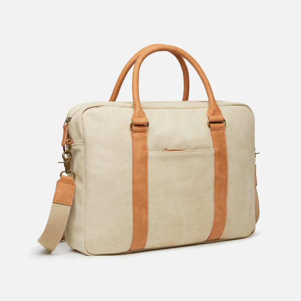 Сумка для ноутбука Bosler, бежевая заказать онлайн с вашим дизайном на заказ в Москве и области