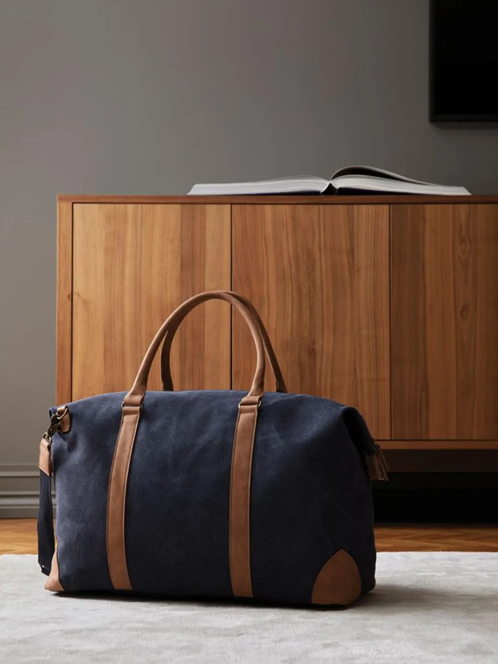 Дорожная сумка Bosler, синяя заказать онлайн с вашим дизайном на заказ в Москве и области