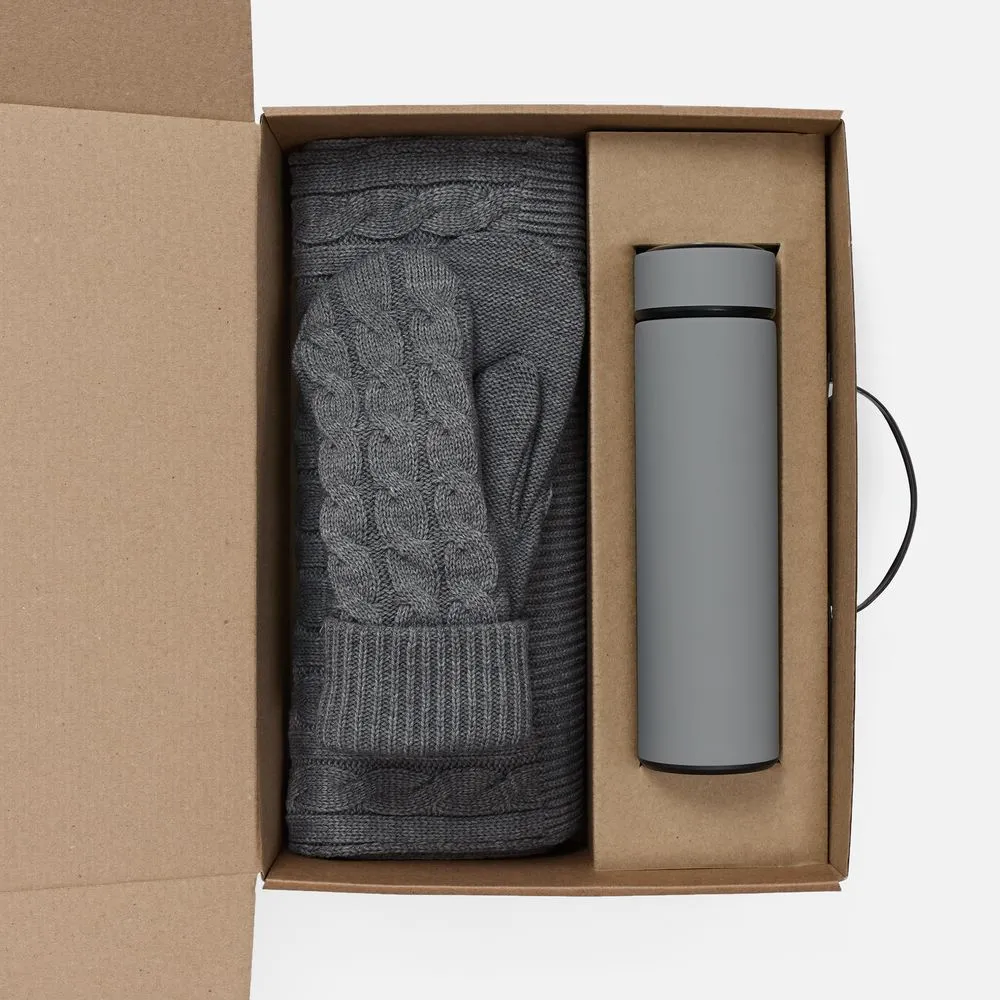 Набор Wintrish, серый меланж заказать онлайн с вашим дизайном на заказ в Москве и области