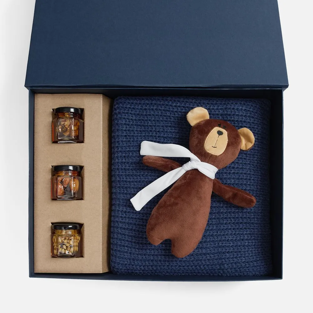 Набор WinterWish, синий заказать онлайн с вашим дизайном на заказ в Москве и области