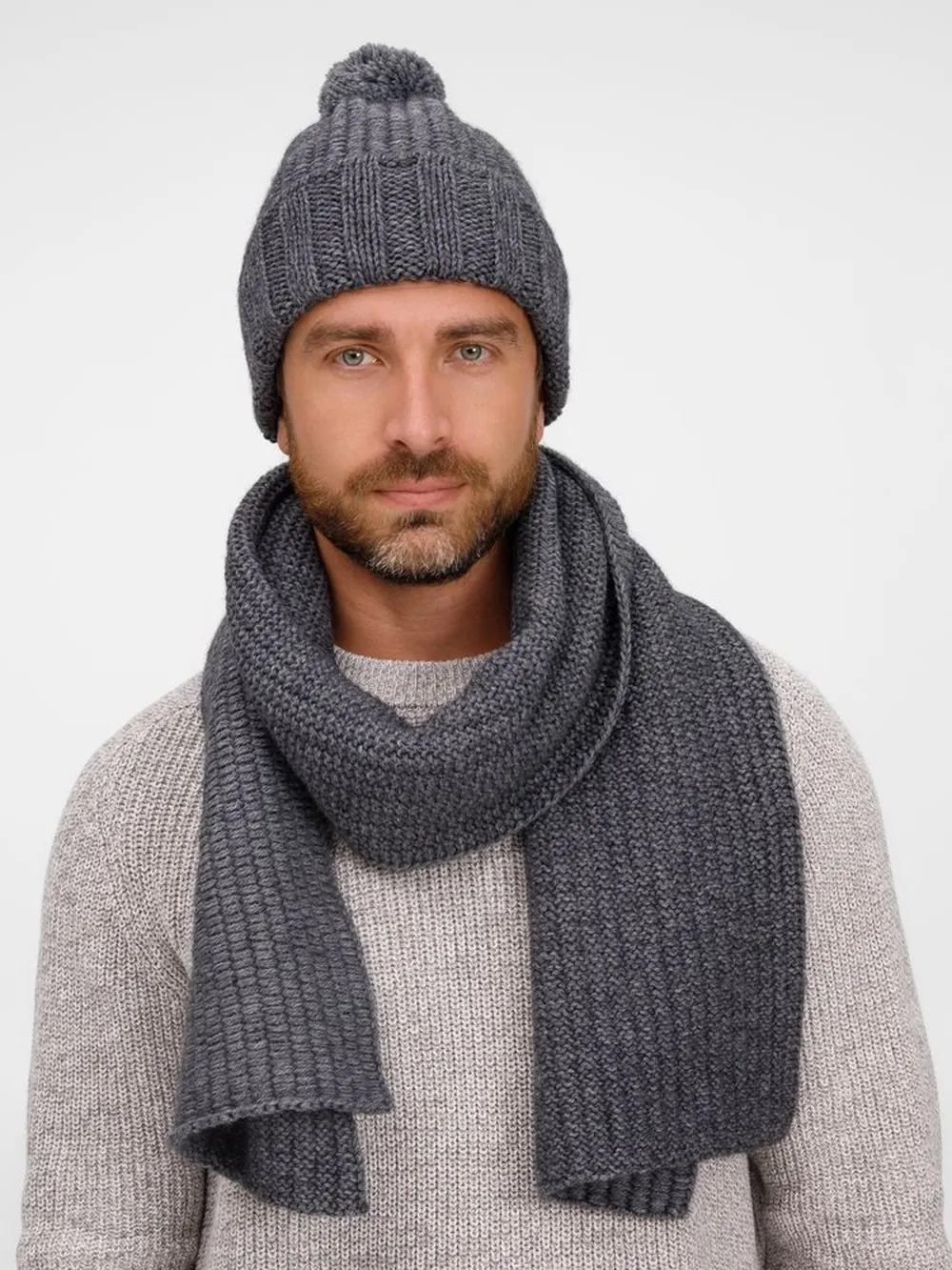 Шапка Frissonelle, серый меланж заказать онлайн с вашим дизайном на заказ в Москве и области