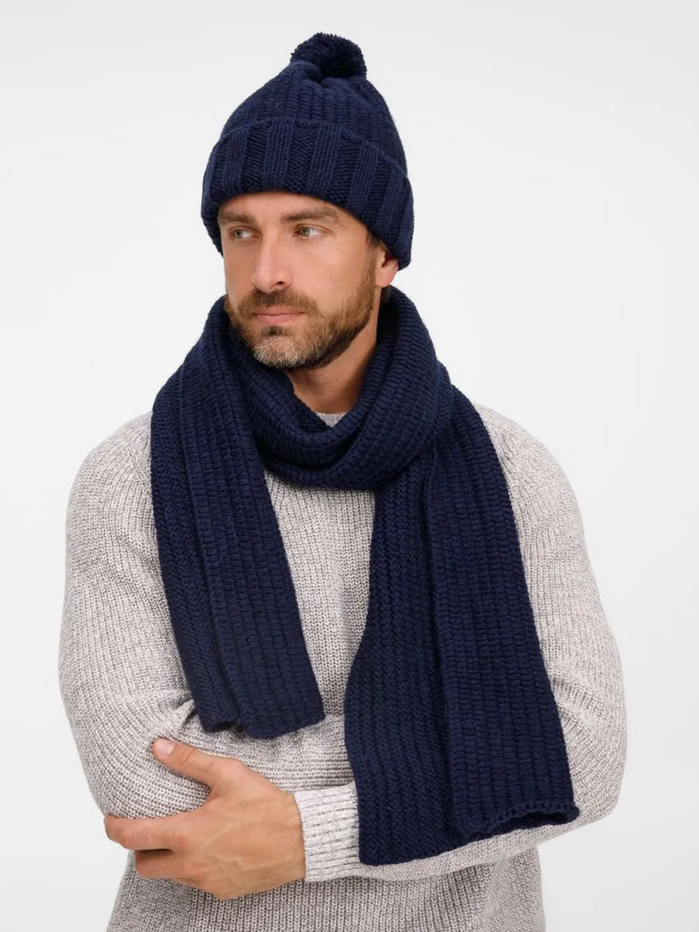 Шапка Frissonelle, темно-синяя заказать онлайн с вашим дизайном на заказ в Москве и области