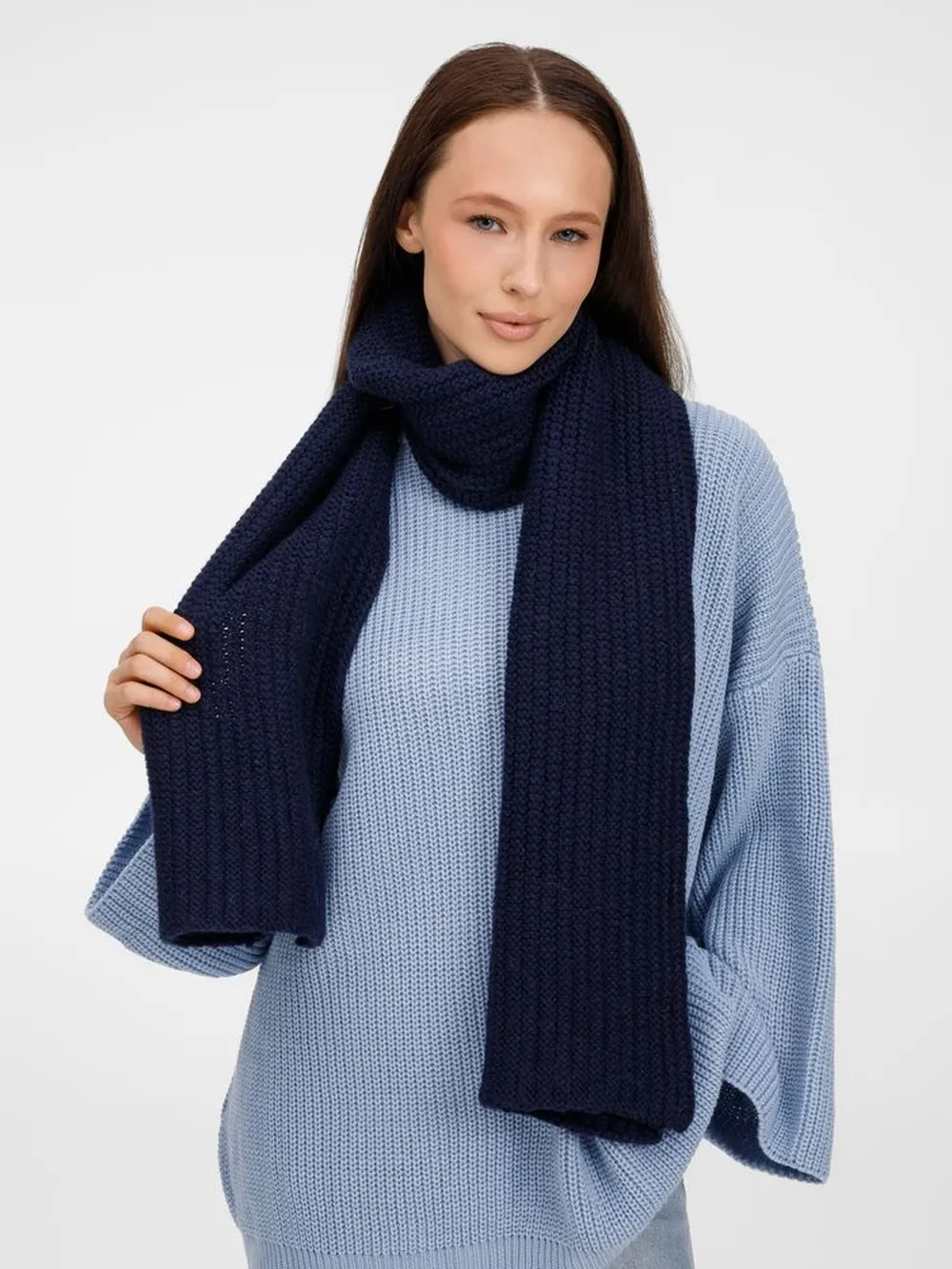 Шарф Frissonelle, темно-синий заказать онлайн с вашим дизайном на заказ в Москве и области