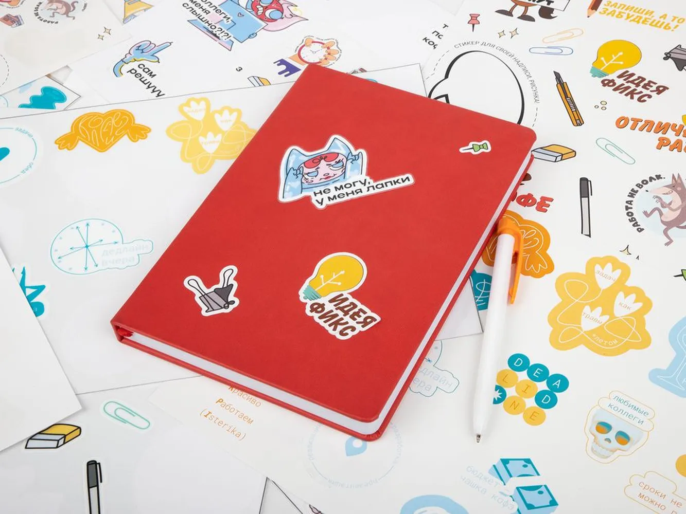 Наклейки ПВХ Sticker Pack на заказ, L заказать онлайн с вашим дизайном на заказ в Москве и области