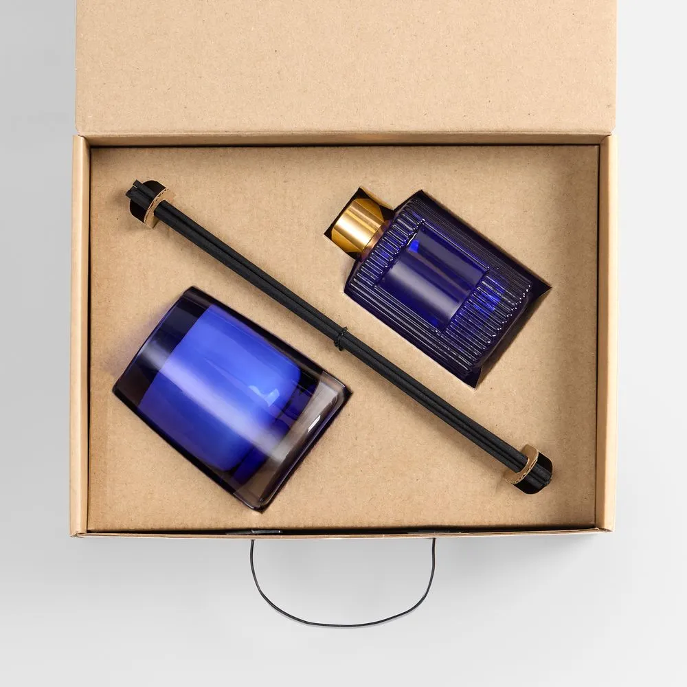 Набор Fragnola, пряная древесина и кардамон, темно-синий заказать онлайн с вашим дизайном на заказ в Москве и области