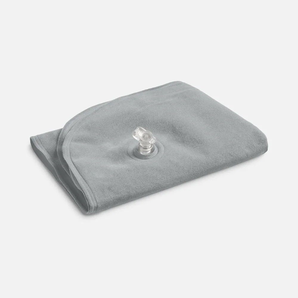 Надувная подушка под шею в чехле Sleep, темно-серая заказать онлайн с вашим дизайном на заказ в Москве и области