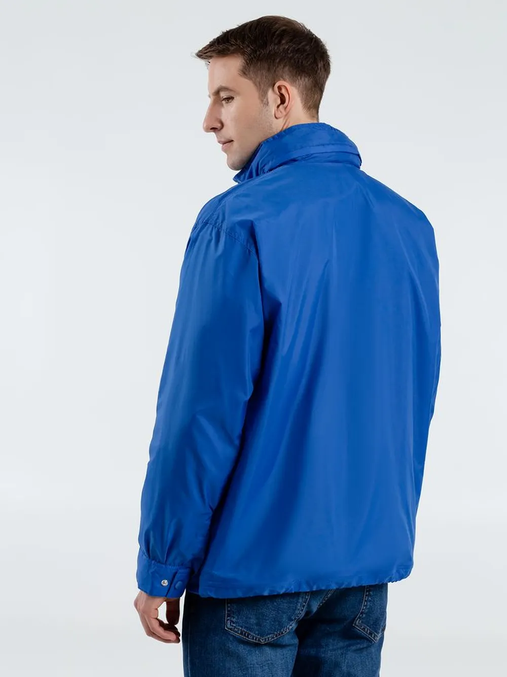 Ветровка мужская Mistral 210 ярко-синяя (royal), размер M заказать онлайн с вашим дизайном на заказ в Москве и области