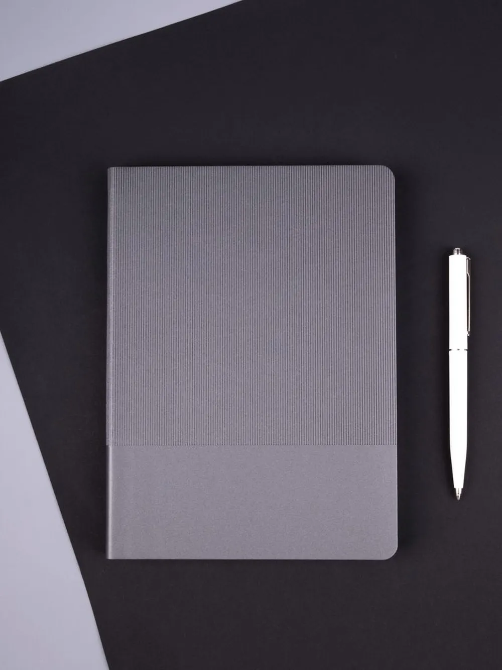 Ежедневник Vale, недатированный, серый заказать онлайн с вашим дизайном на заказ в Москве и области