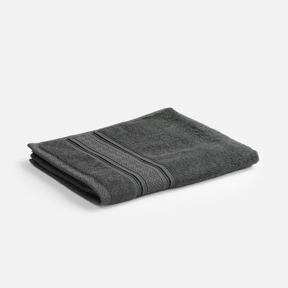 Полотенце махровое Terrychic, среднее, темно-серое заказать онлайн с вашим дизайном на заказ в Москве и области