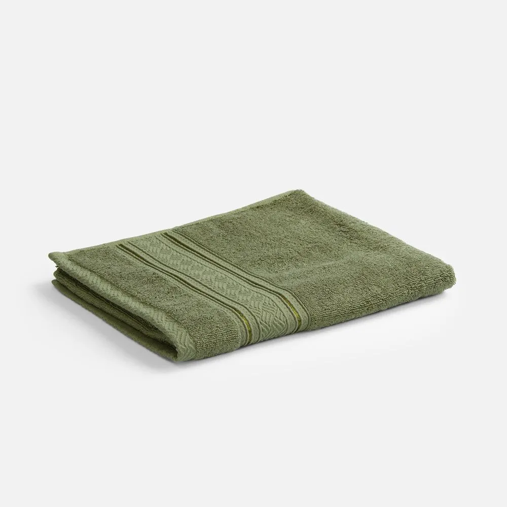 Полотенце махровое Terrychic, среднее, зеленое заказать онлайн с вашим дизайном на заказ в Москве и области