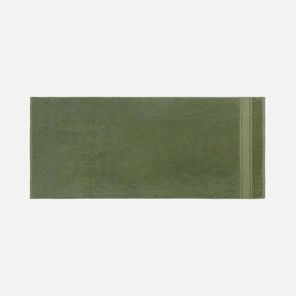 Полотенце махровое Terrychic, среднее, зеленое заказать онлайн с вашим дизайном на заказ в Москве и области