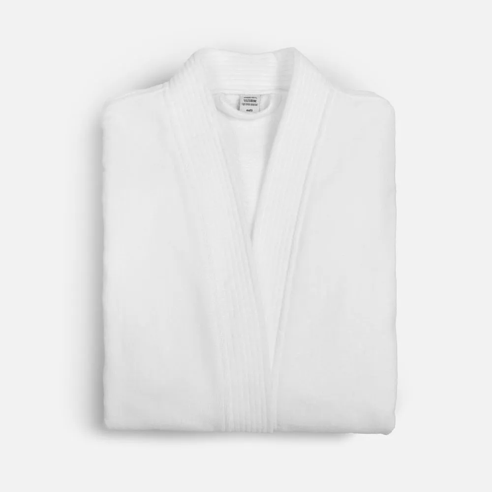 Халат махровый Aeris, белый заказать онлайн с вашим дизайном на заказ в Москве и области