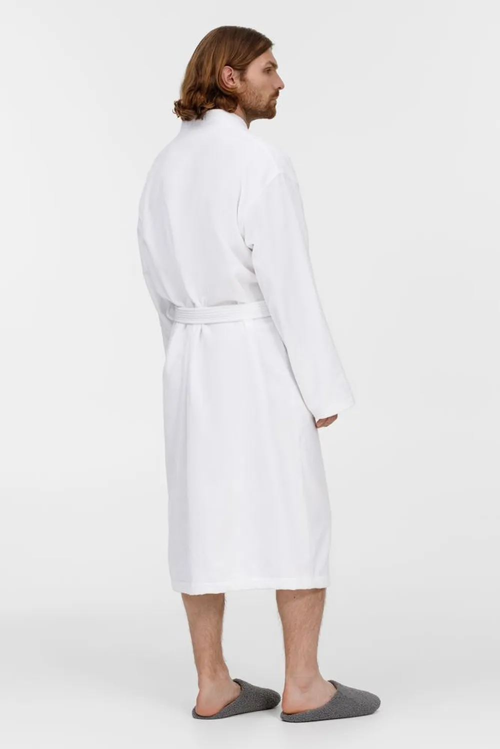 Халат махровый Aeris, белый заказать онлайн с вашим дизайном на заказ в Москве и области