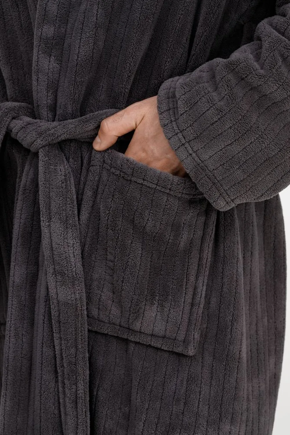 Халат флисовый Magic Mantle, темно-серый, размер XL/XXL заказать онлайн с вашим дизайном на заказ в Москве и области