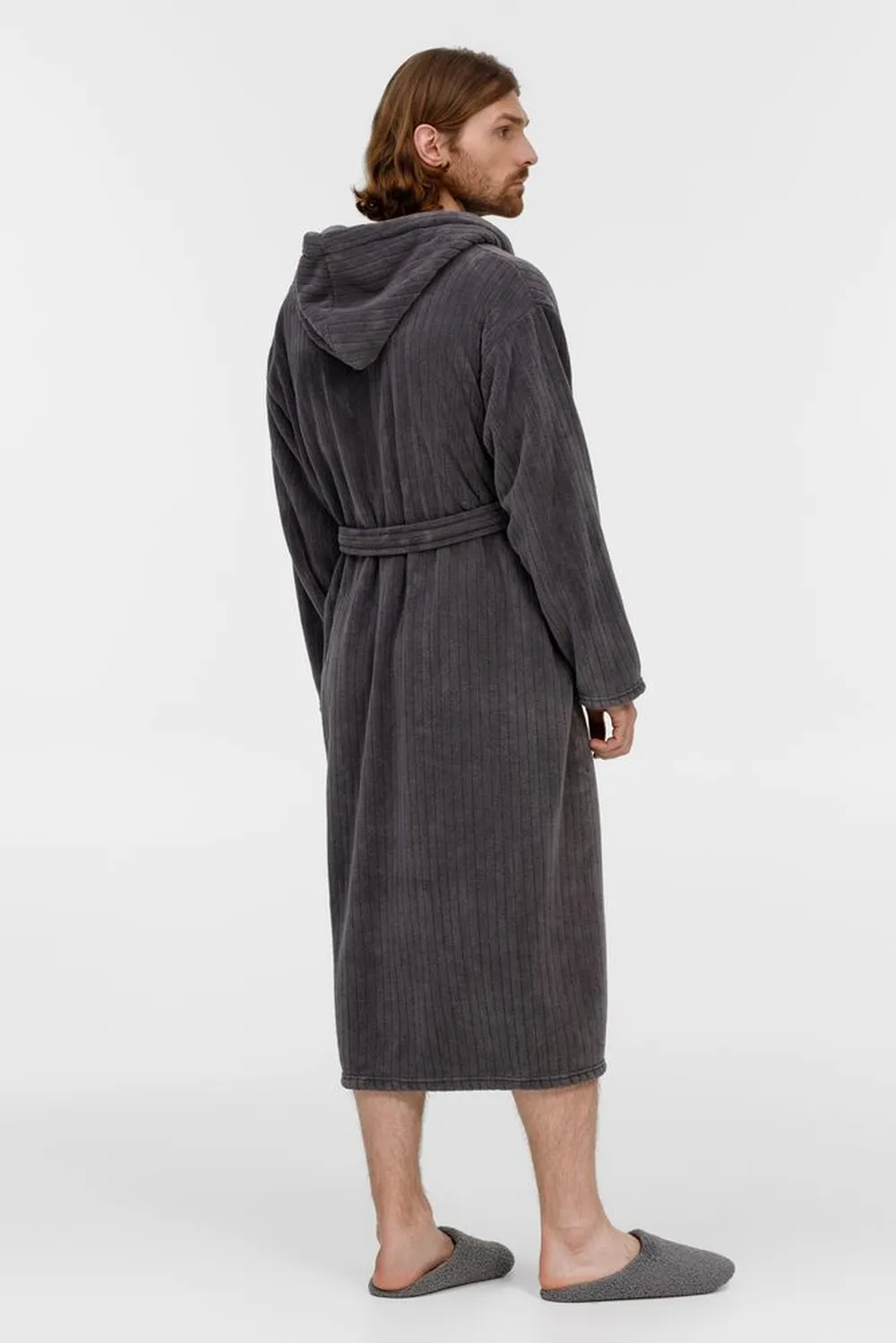 Халат флисовый Magic Mantle, темно-серый, размер XL/XXL заказать онлайн с вашим дизайном на заказ в Москве и области