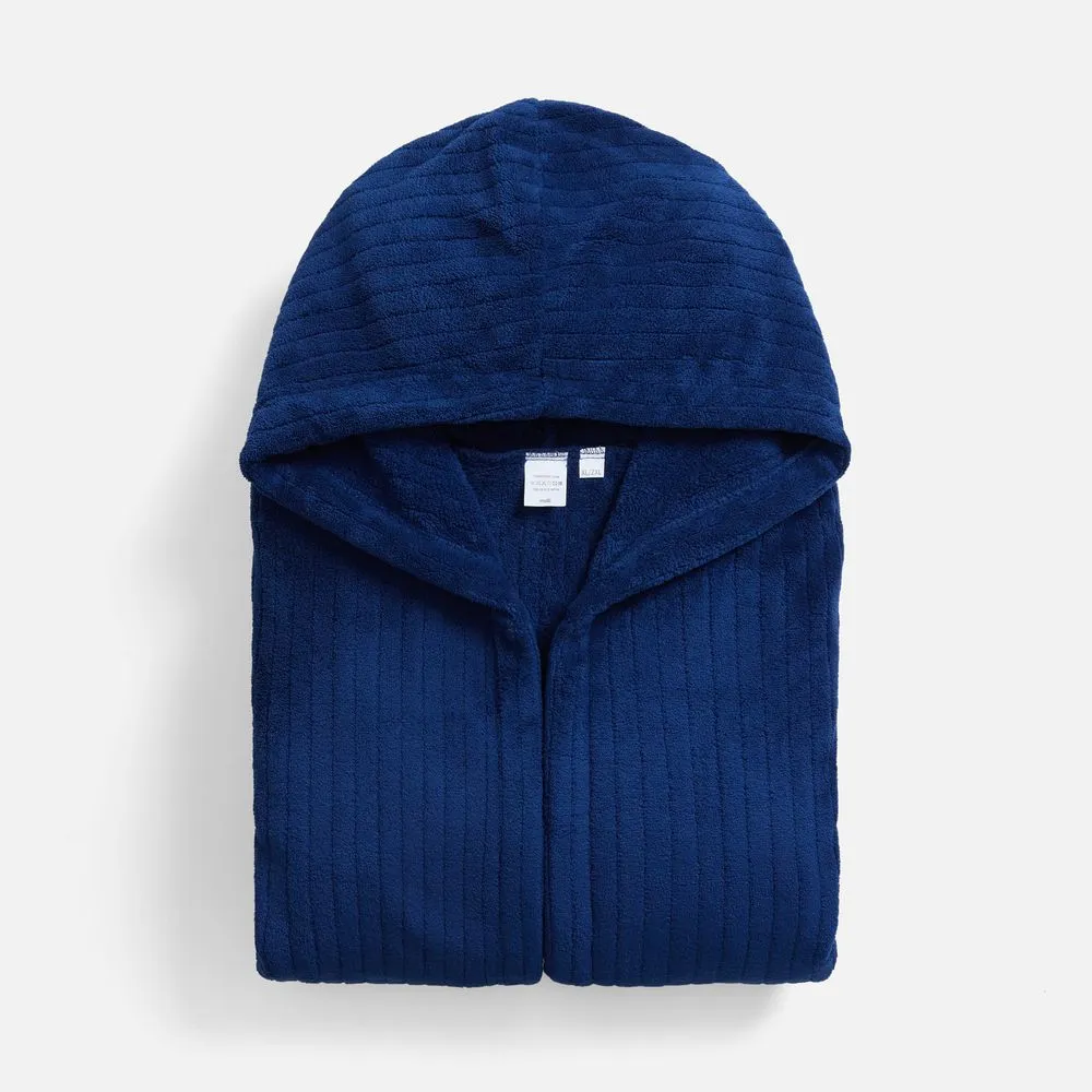 Халат флисовый Magic Mantle, темно-синий заказать онлайн с вашим дизайном на заказ в Москве и области