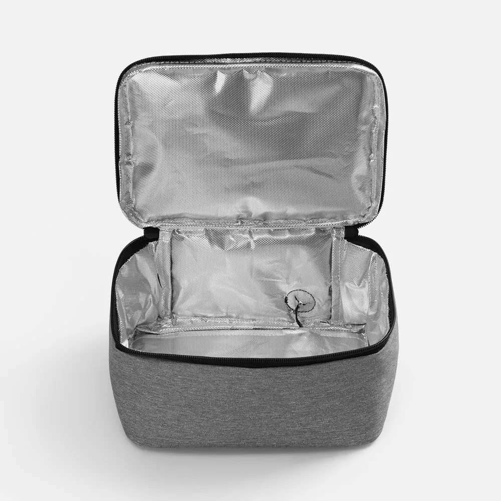 Изотермическая сумка с функцией подогрева Oneworld, серая заказать онлайн с вашим дизайном на заказ в Москве и области