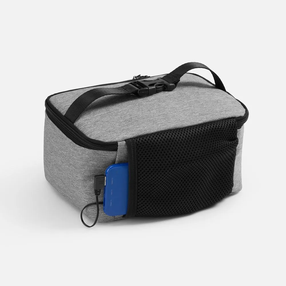 Изотермическая сумка с функцией подогрева Oneworld, серая заказать онлайн с вашим дизайном на заказ в Москве и области