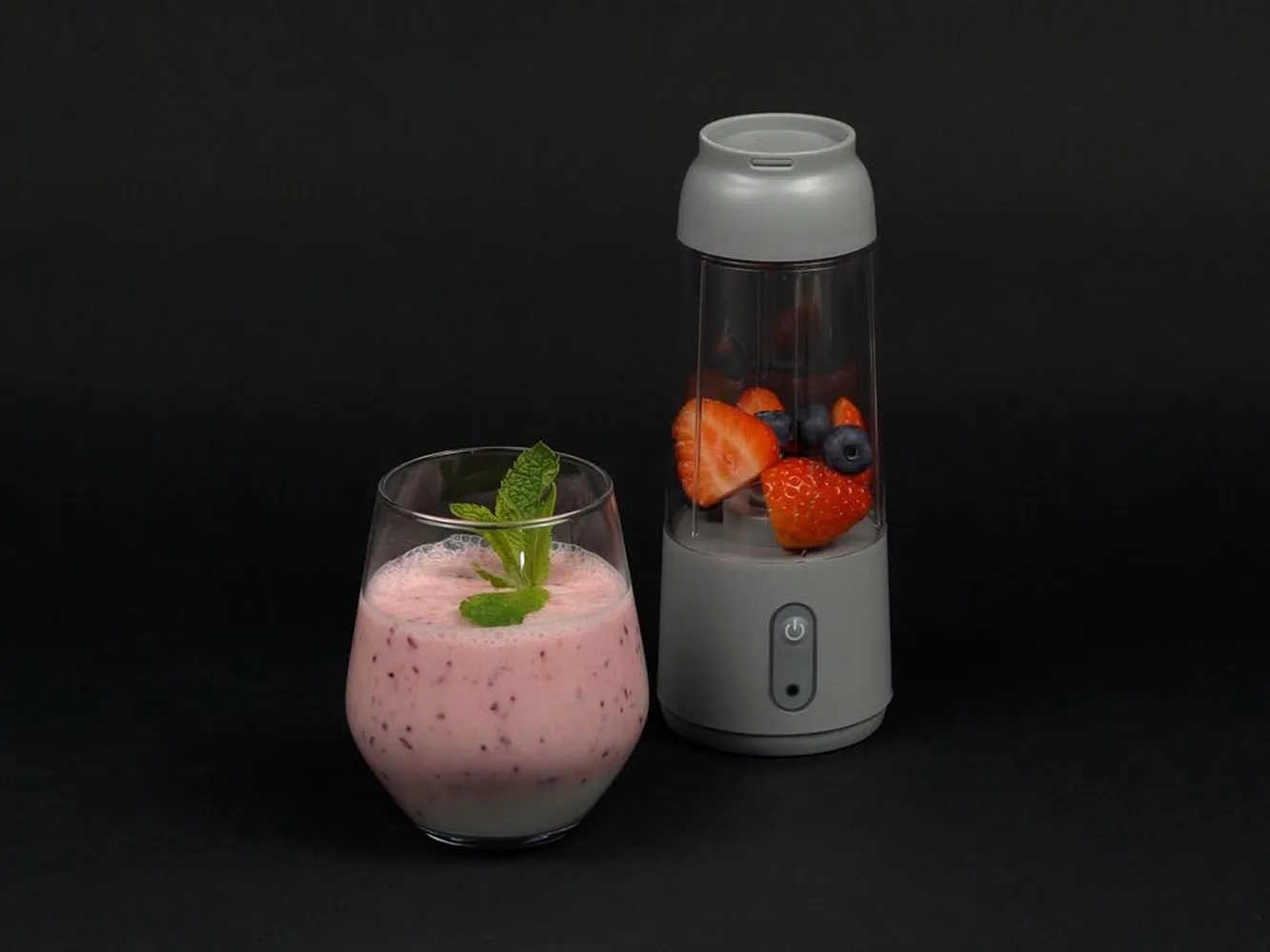 Портативный блендер Blendify, серый заказать онлайн с вашим дизайном на заказ в Москве и области