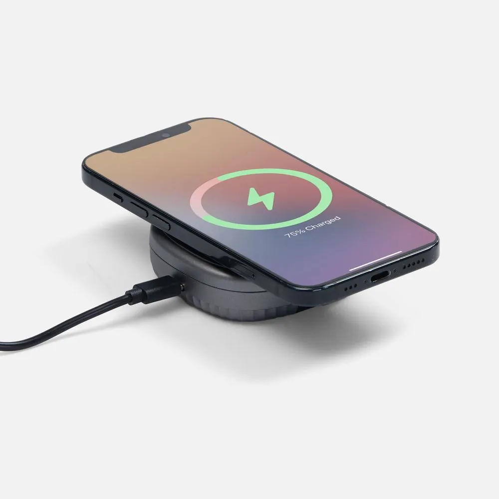 Складная станция беспроводной зарядки flowPad, серая заказать онлайн с вашим дизайном на заказ в Москве и области