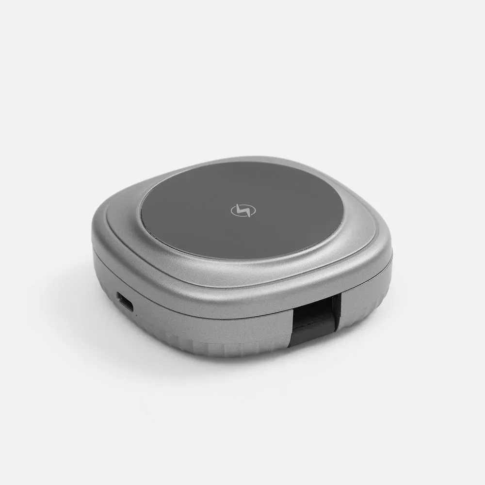 Складная станция беспроводной зарядки flowPad, серая заказать онлайн с вашим дизайном на заказ в Москве и области