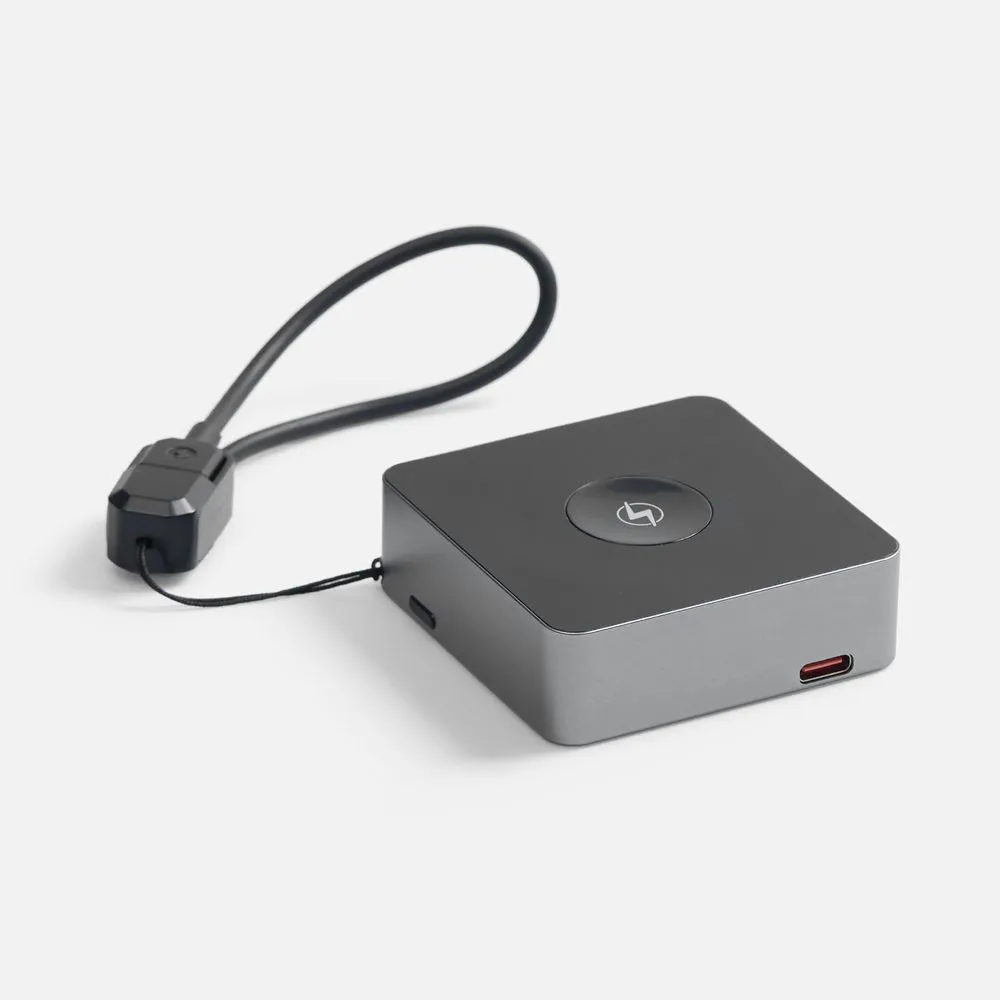 Внешний аккумулятор с беспроводной зарядкой Aura Power 5000 мАч, серый заказать онлайн с вашим дизайном на заказ в Москве и области