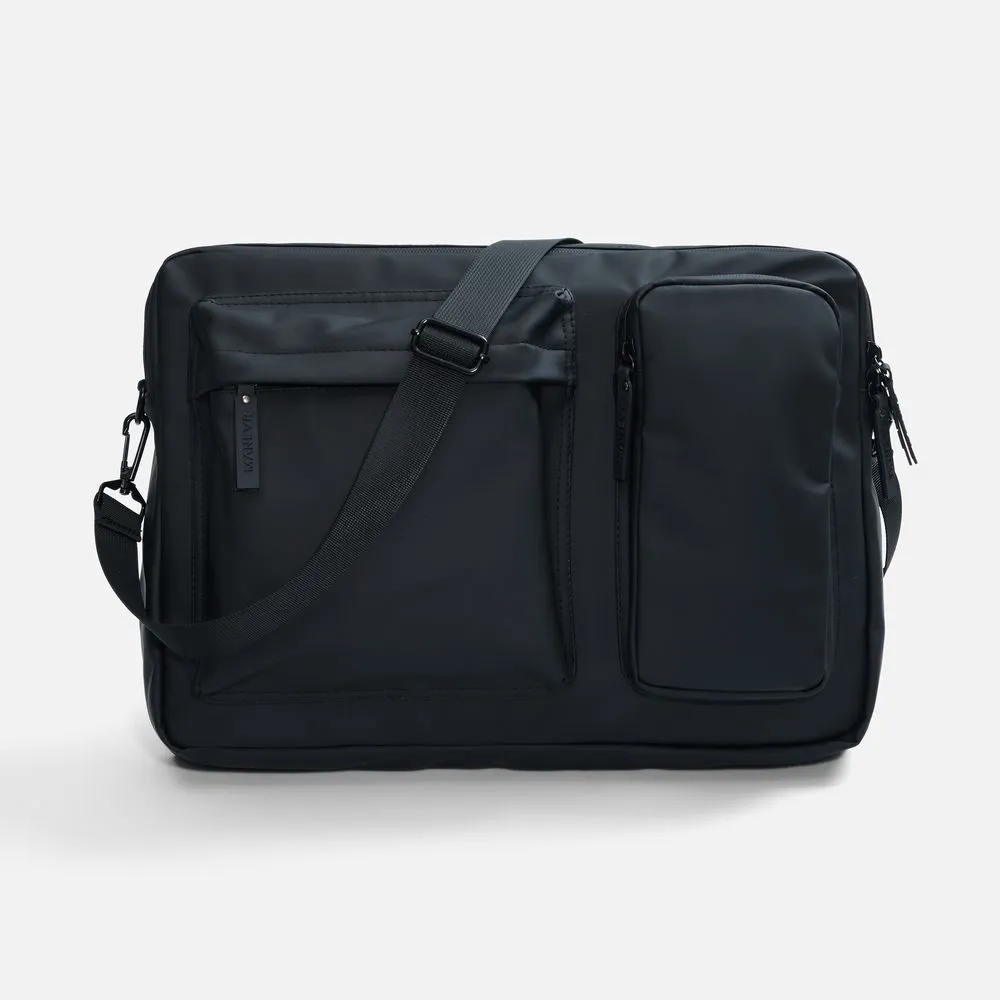 Сумка для ноутбука Traffic, черная заказать онлайн с вашим дизайном на заказ в Москве и области