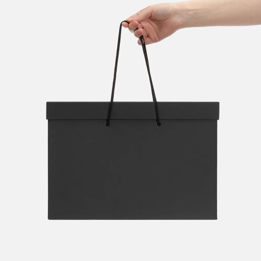 Коробка Handgrip, горизонтальная, черная заказать онлайн с вашим дизайном на заказ в Москве и области