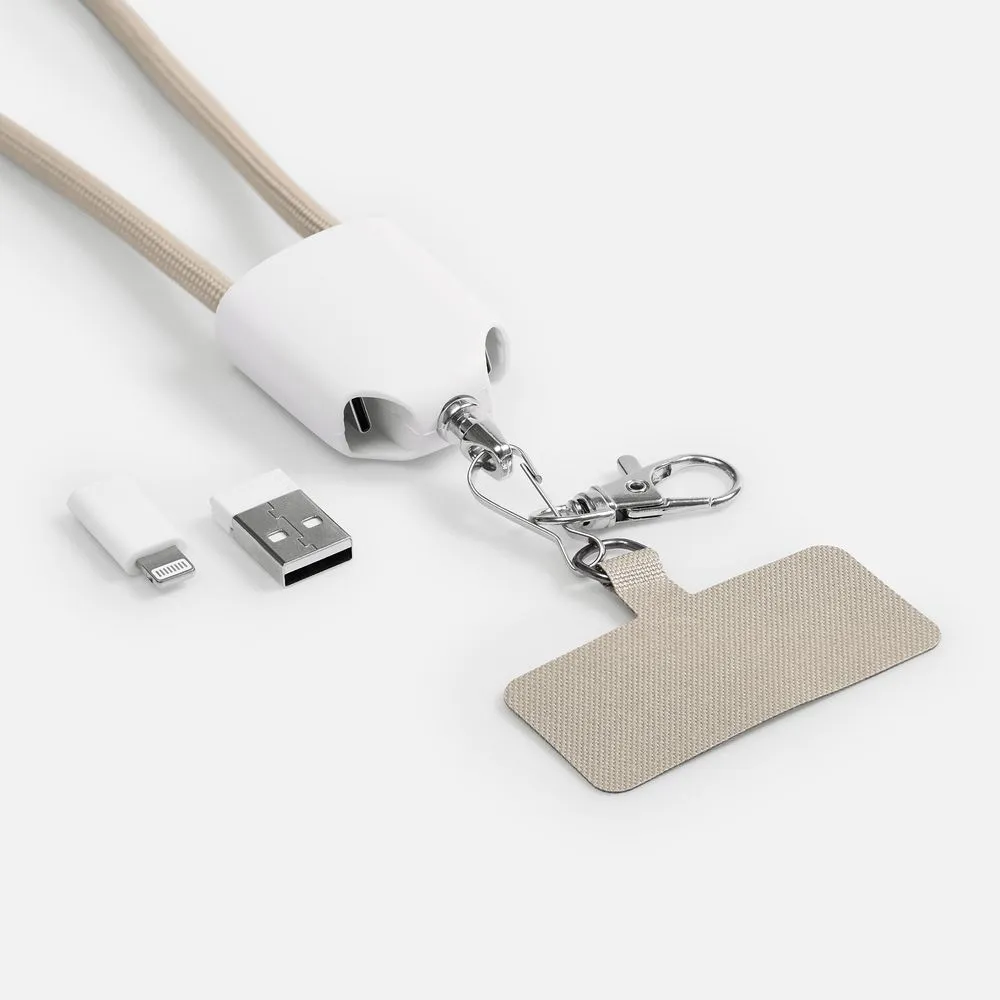 Кабель-ланьярд energyFlex Pro, серый заказать онлайн с вашим дизайном на заказ в Москве и области