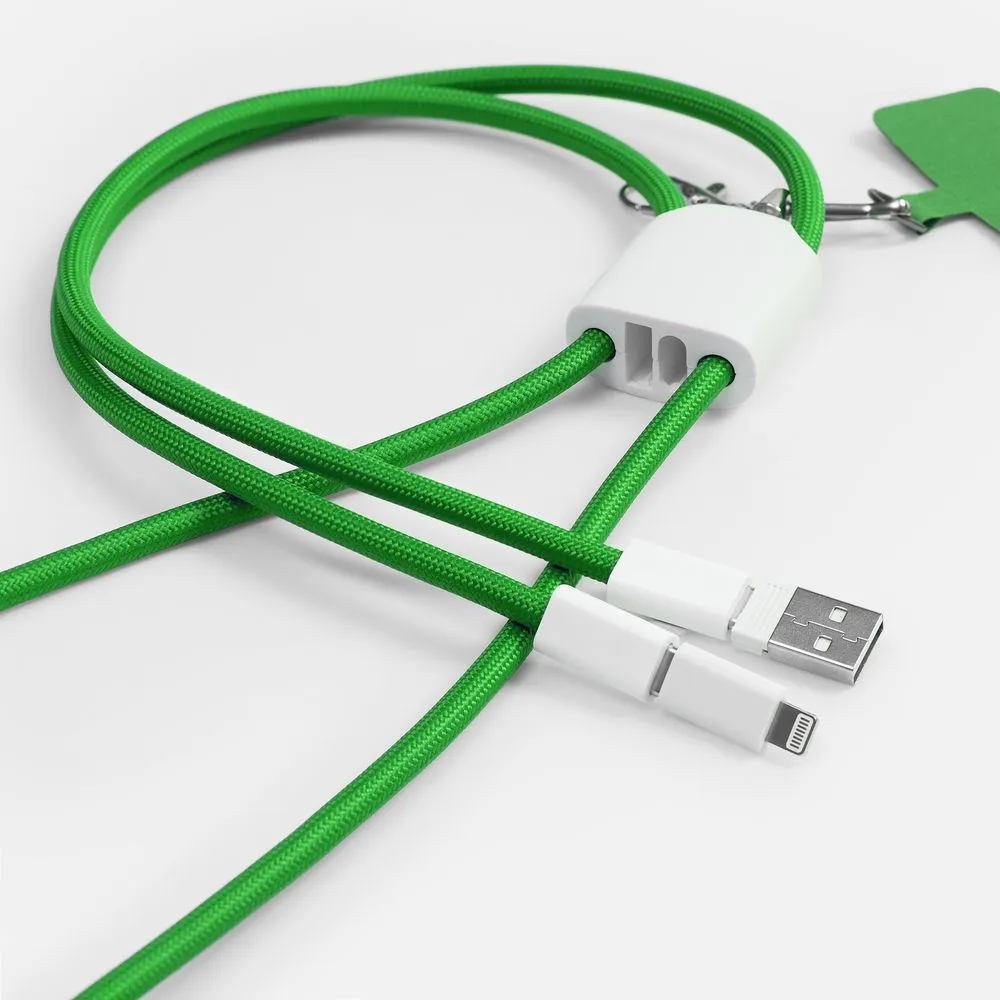 Кабель-ланьярд energyFlex Pro, зеленый заказать онлайн с вашим дизайном на заказ в Москве и области