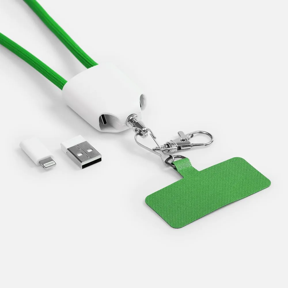 Кабель-ланьярд energyFlex Pro, зеленый заказать онлайн с вашим дизайном на заказ в Москве и области