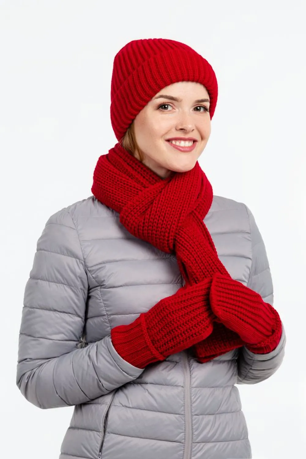 Варежки Nordkyn, глубокий красный заказать онлайн с вашим дизайном на заказ в Москве и области