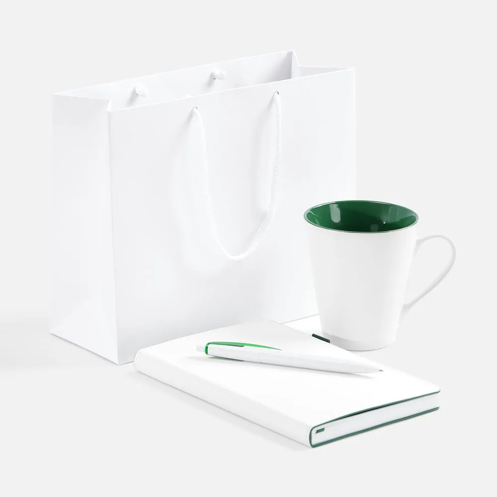 Набор White Shall Simple, зеленый заказать онлайн с вашим дизайном на заказ в Москве и области