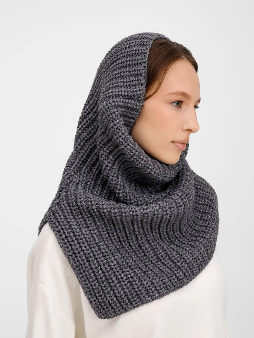 Снуд Softino, серый меланж заказать онлайн с вашим дизайном на заказ в Москве и области