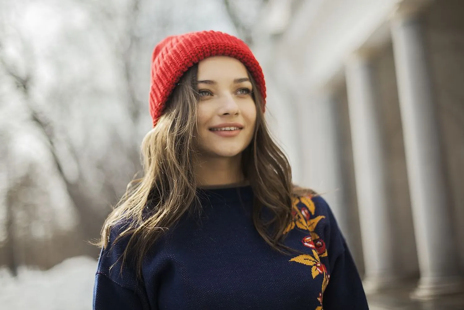 Шапка Nordkyn, глубокий красный заказать онлайн с вашим дизайном на заказ в Москве и области