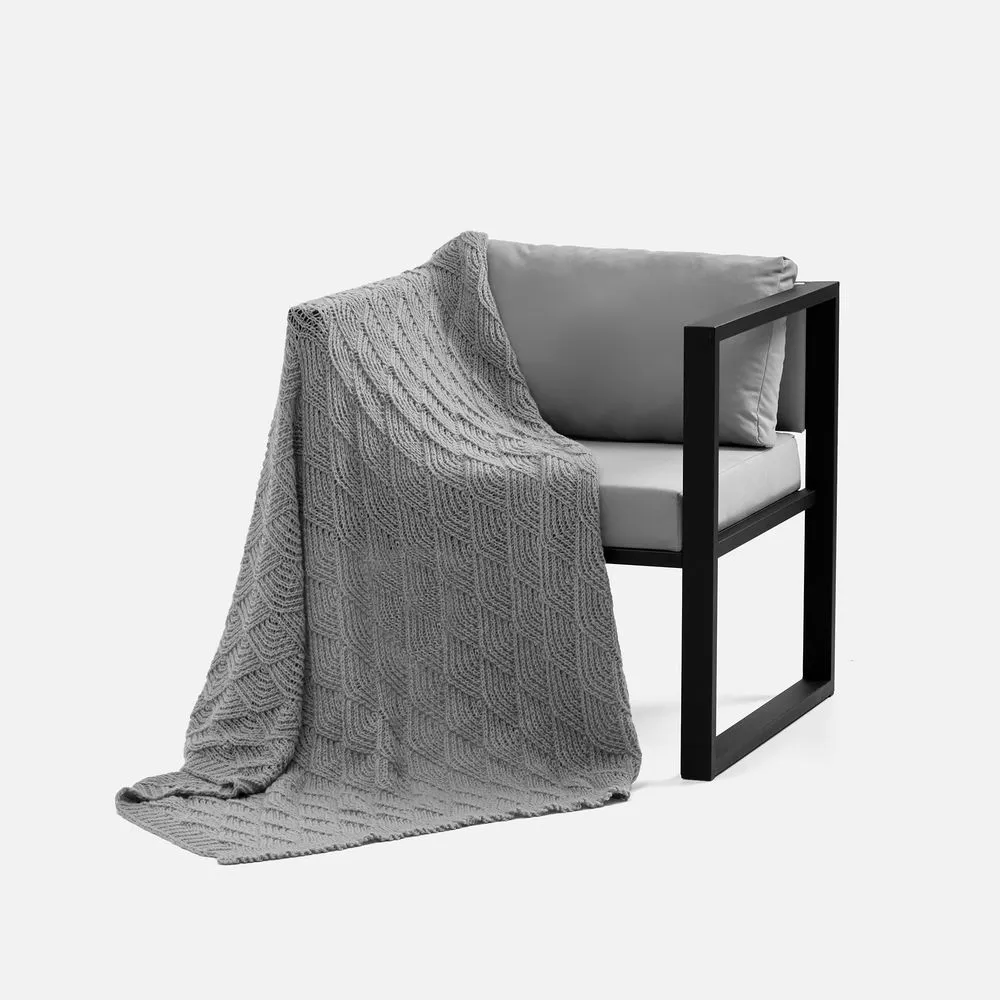 Плед Fermata, серый заказать онлайн с вашим дизайном на заказ в Москве и области