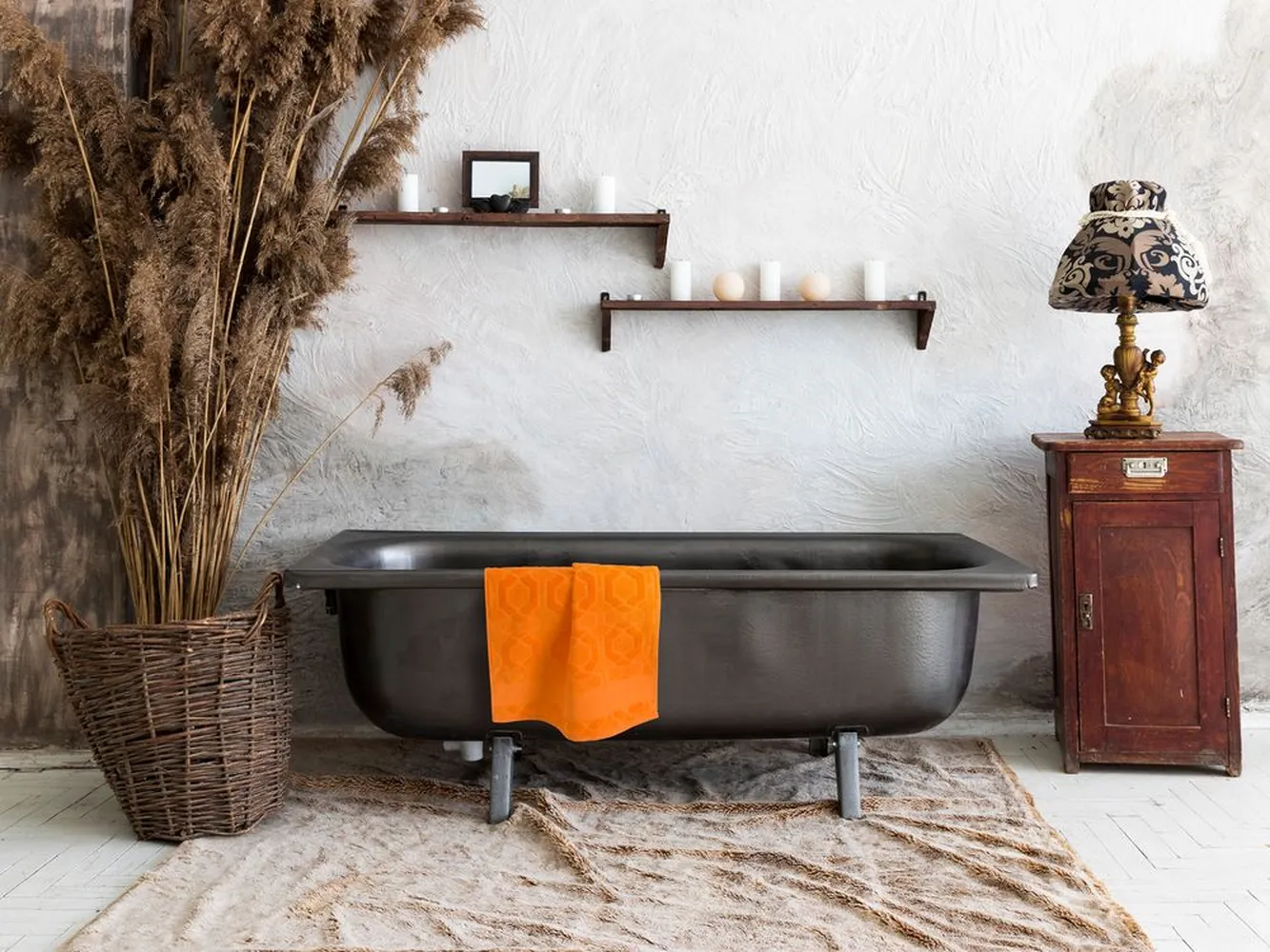 Полотенце Velin, большое, оранжевое заказать онлайн с вашим дизайном на заказ в Москве и области