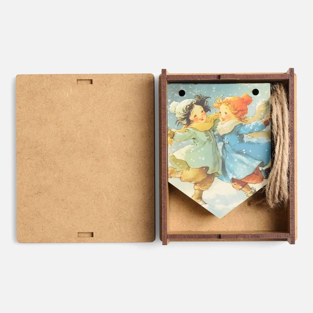 Деревянные флажки «Праздничные мотивы» заказать онлайн с вашим дизайном на заказ в Москве и области